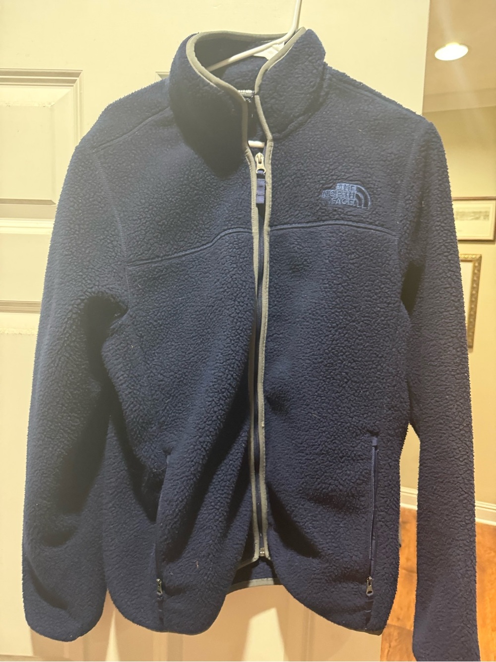 The North Face Men's Navy Blue Lightweight Fleece Jacket